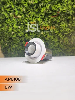 APRA 8108 8W Deep Recessed COB Pop Up Downlight - 8W, 3000K, White