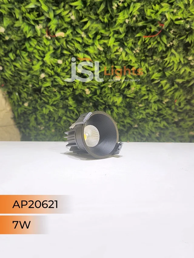 APRA 20621 7W Recessed COB Downlight – Premium Quality LED with Philips Driver" - 7W, 4000K, Black