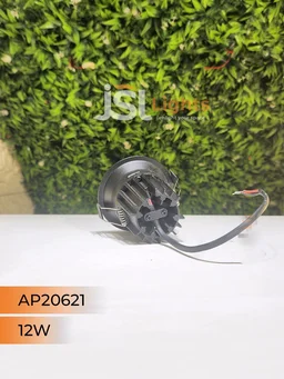 APRA 20621 12W 3CCT Recessed COB Downlight – Premium Quality LED with Philips Driver" - 12W, 3CCT, Black