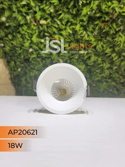 APRA 20621 18W Recessed COB Downlight – Premium Quality LED with Philips Driver" - 18W, 6000K, White