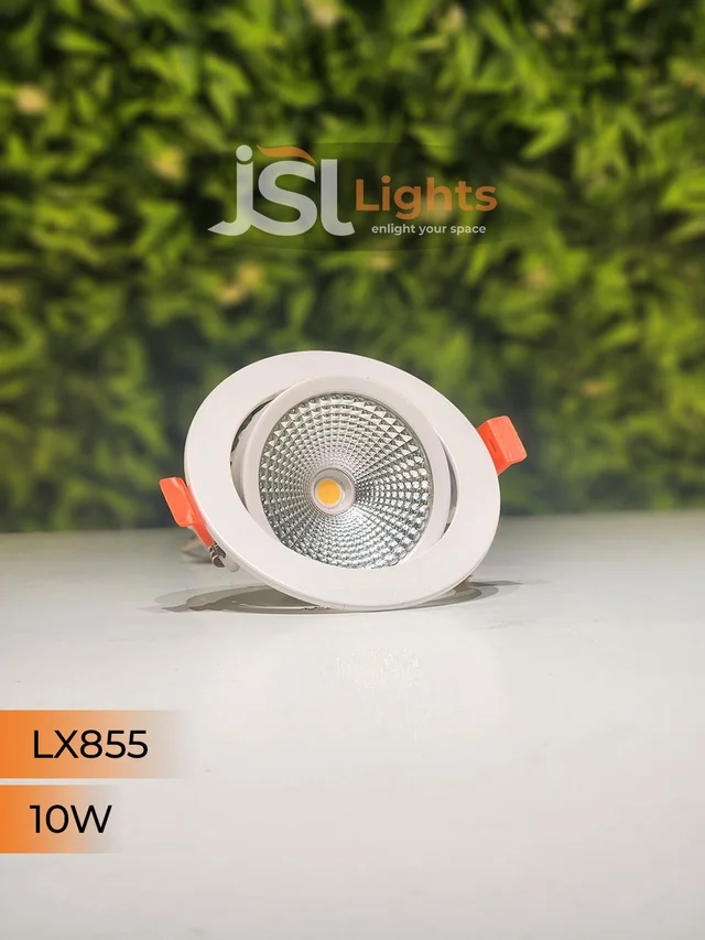 LX 855 10W Round Deep Recessed COB Downlight - 10W, 4000K