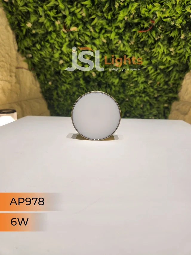 APRA AP978 6W Round Surface Diffuser Panel Light - 6W, 4000K, PB