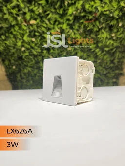 LX 626A 3W Square White Foot Led Light - 3W, 3000K, White