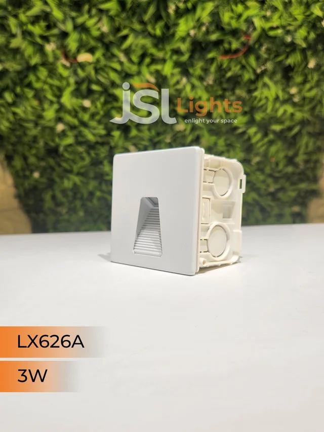 LX 626A 3W Square White Foot Led Light - 3W, 3000K, White