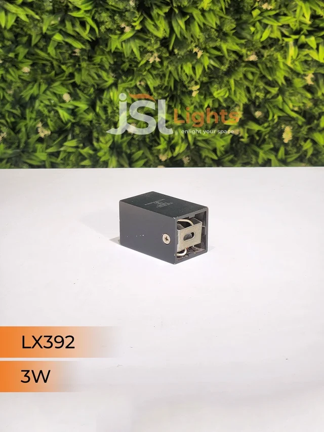 LX392 3W Square Black RG Surface Cylinder Light - 3W, 4000K