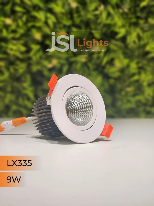 LX LX 335 50W COB Downlight for Saree, Cloth & Car Showrooms | Double Height Commercial LED | India - 9W, 4000K