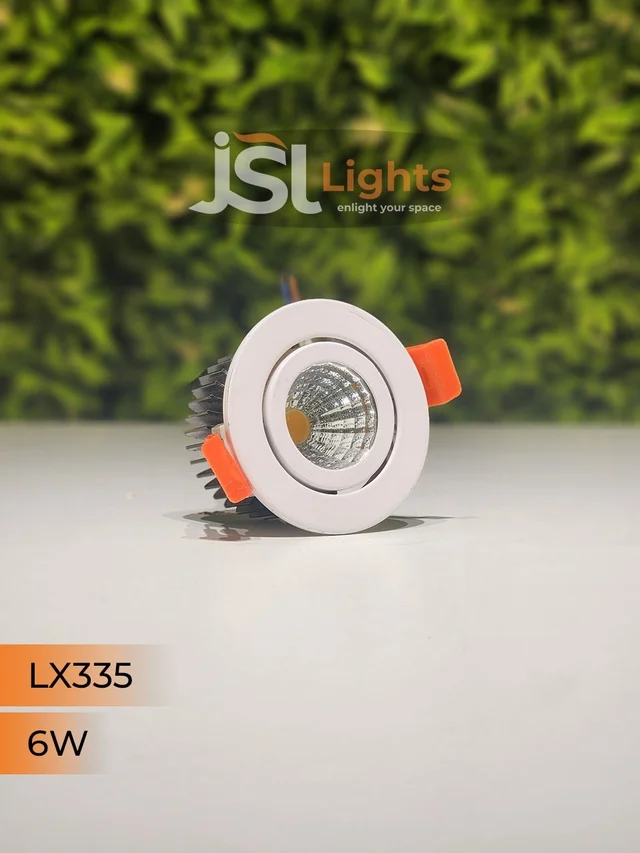 LX LX 335 50W COB Downlight for Saree, Cloth & Car Showrooms | Double Height Commercial LED | India - 6W, 4000K