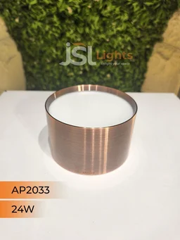 APRA AP2033 24W Round Surface Diffuser Panel Light - 24W, 4000K, Red Bronze, 1 Pcs
