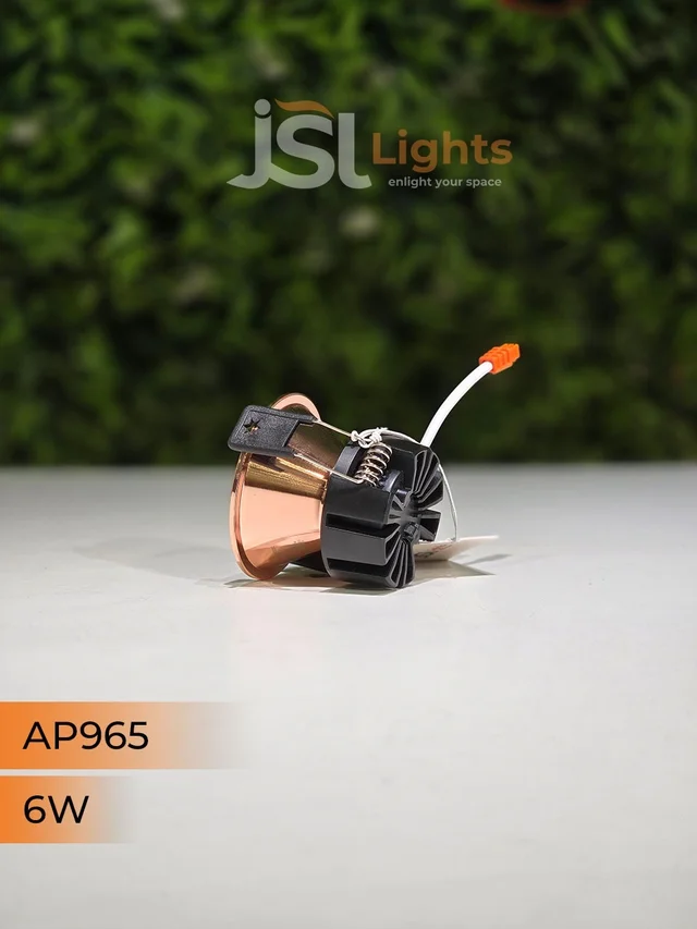 APRA 965 6W RG Round Deep Recessed COB Downlight - 6W, 3000K, RG