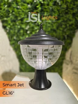 JSL APRA 24W Smart Jet 16 Inches Outdoor Unbreakable Polycarbonate Gate Light