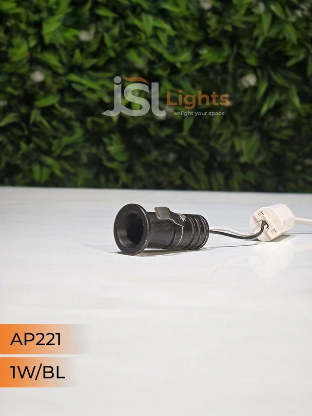 APRA 221 1W Black Deep Recessed COB Downlight - WW, BK BK