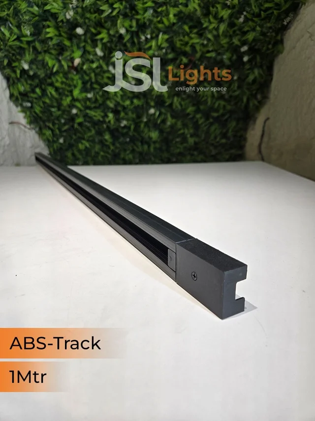 APRA 1M ABS Black Ceiling Track Channel - 1M, Black