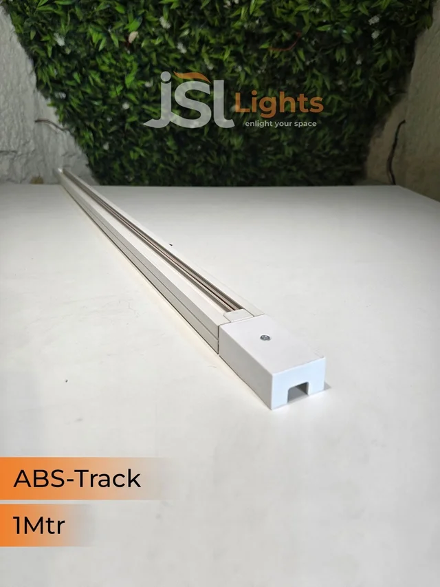 APRA 1M ABS Black Ceiling Track Channel - 1M, White