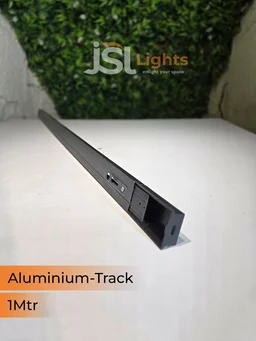 APRA 1Meter Aluminium White Ceiling Track Channel - 1M, BLACK