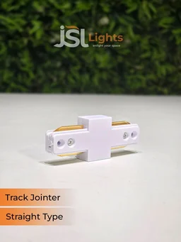 JSL APRA Spot Track Light PVC Straight Jointer - I Jointer, White