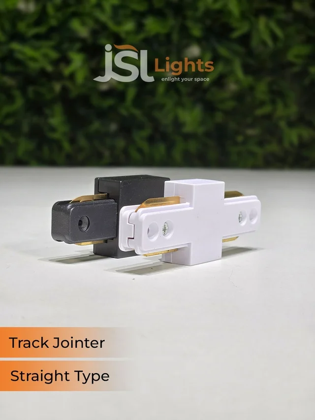 JSL APRA Spot Track Light PVC Straight Jointer - I Jointer, White