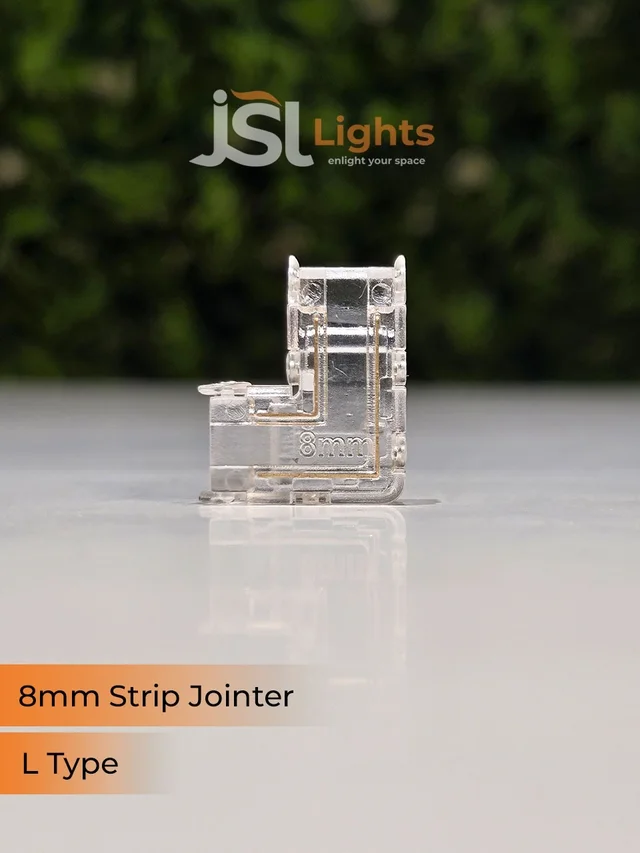 APRA 8mm Led Strip Jointer (20 Pcs Packing) - L Jointer