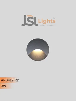 APRA D412- 3W Led Stair Foot Light Grey Body - 1 pcs