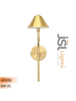AP456 - 6W 3CCT Premium Wall Decorative Light – Indoor Gold Finish Spot Light -