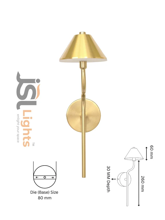 AP456 - 6W 3CCT Premium Wall Decorative Light – Indoor Gold Finish Spot Light -