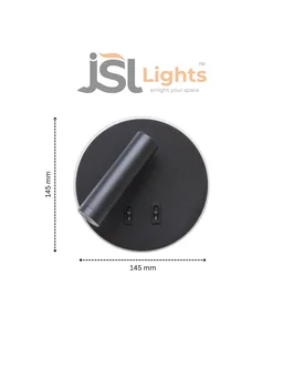 AP7079 - 12W Black Wall Spotlight | New Premium Wall Focus light -