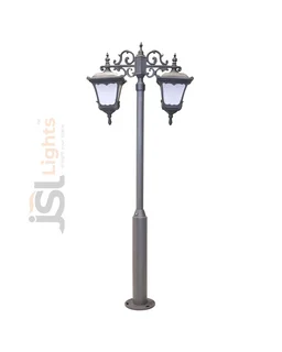 Heritage Pole Garden Light 3mt.aluminium Die Casting 10feet With 2 Lights -