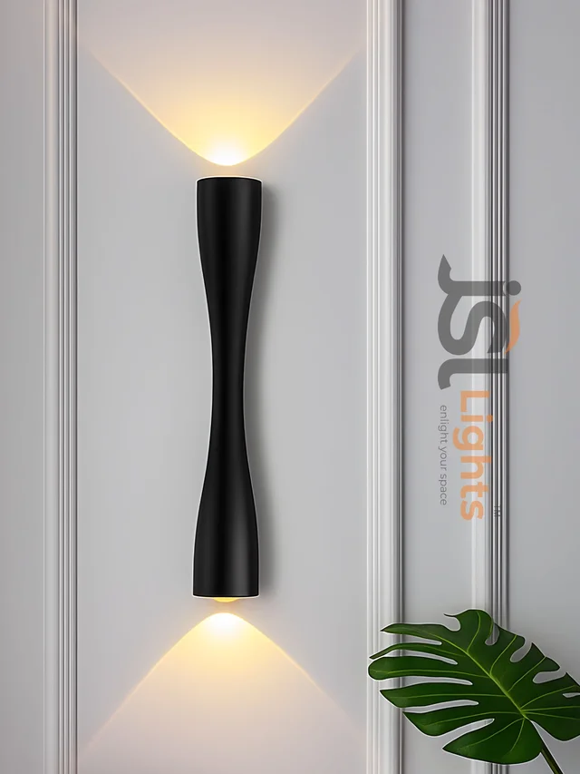 APRA Modern Double Head LED Wall Lamp - AP7026 ( 419 ) 14W Waterproof Wall Light Modern Wall Light - 14W, 3000K, BLACK, 1 Pcs
