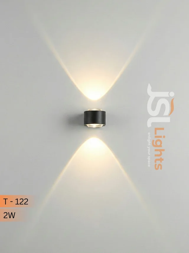 JSL LIGHT T-122 - 2W Exterior LED Wall Light | Outdoor Decorative Lighting