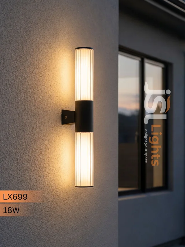 Lx699 Modern 18W LED Wall Light | Decorative Up Down Wall Lamp for Home - 18W, WW, BLK