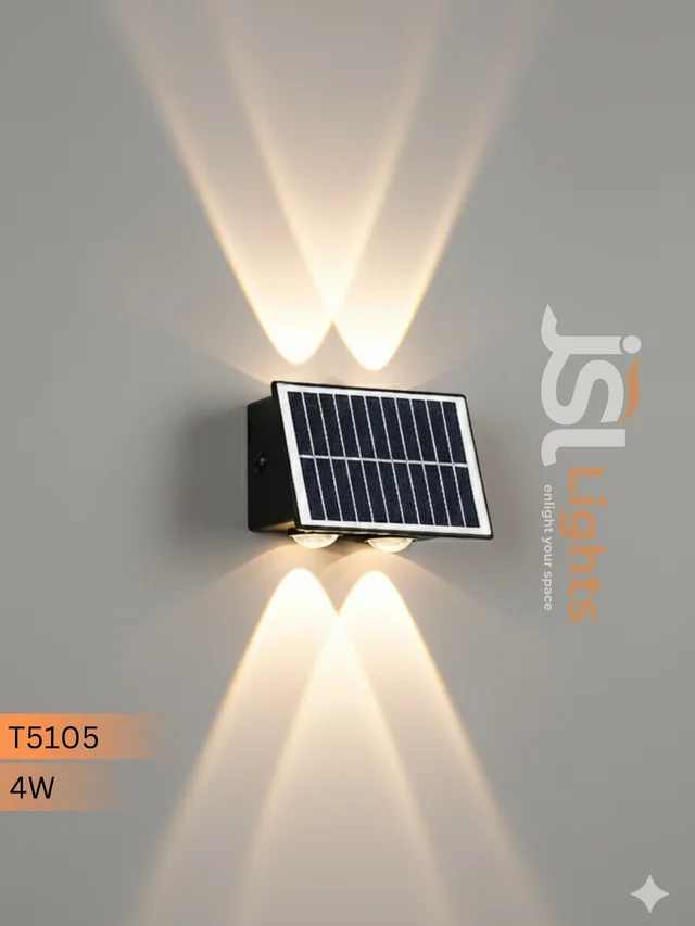 T5105 4W Solar Up Down Wall Decorative Light -