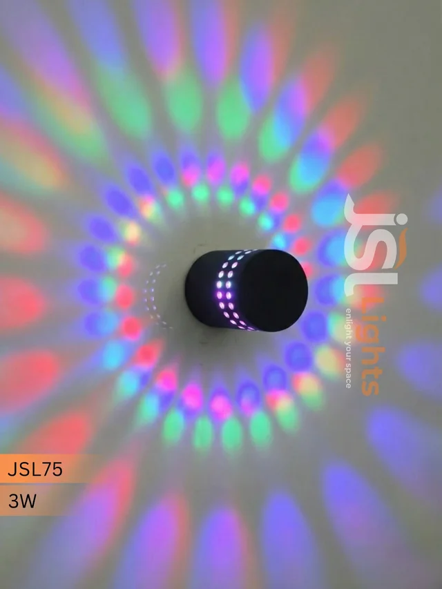 JSL75 - 3W RGB Surface Diffuser Light | Mordern Cylinder light - 1 Pcs