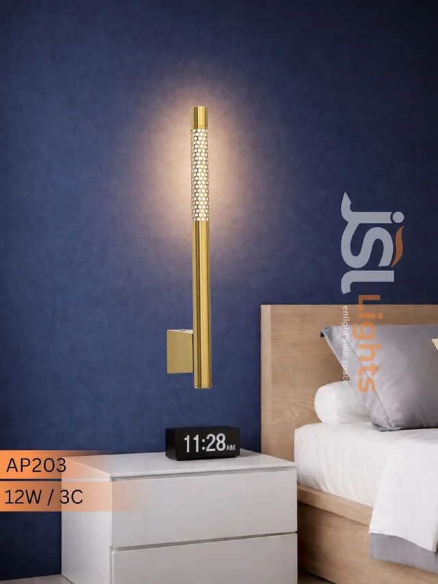 Premium Wall light 12W 3CCT Wall Decorative Light – AP203 Indoor Gold Finish