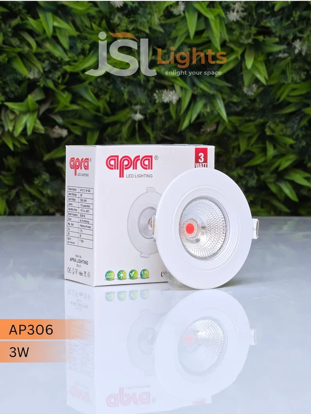 AP306 3W COB Recessed Spotlight - Anti-Glare White Body 3CCT Switchable Color - Ceiling Concealed Light - RED PINK PURPLE