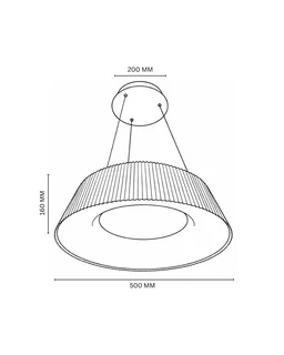 AP1031 Drum Pendent Light 32W Black Body Led Hanging Light| Best for office and Gym