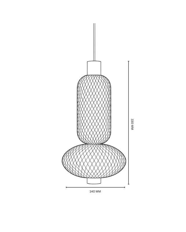 APRA AP 561 10W Black GD Surface Hanging Light - Black GD