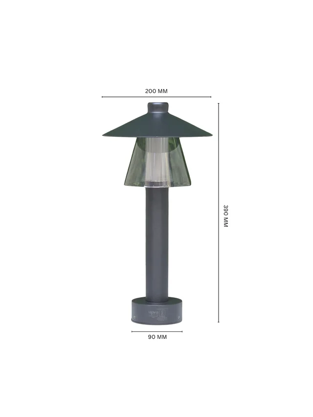 LX LED LX 588C - GL Bollard 9w Outdoor Garden Light | Premium Black Finish -