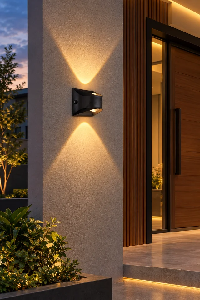 JSL LIGHT JSL - 2W 2 Way Wall Light – Indoor & Outdoor Decorative IP54 LED Wall Washer for Modern Lighting -