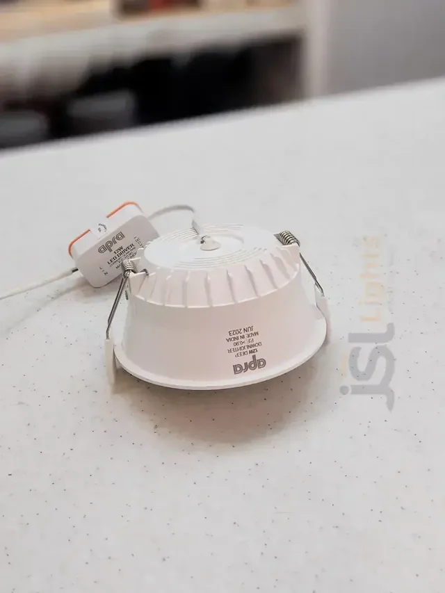 APRA AP1005 12W PVC White Deep Recessed Downlight - 12W, 3000K
