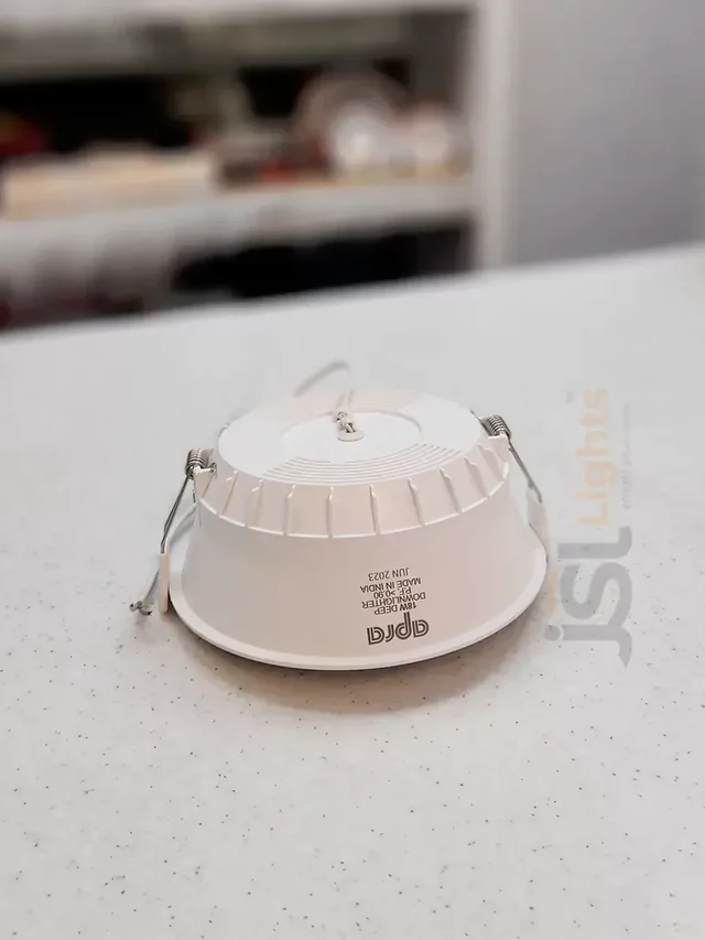 APRA AP1005 12W PVC White Deep Recessed Downlight - 18W, 3000K