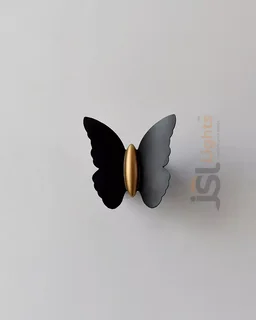 LX IL066 12W Black Butterfly Up Down Wall Light -