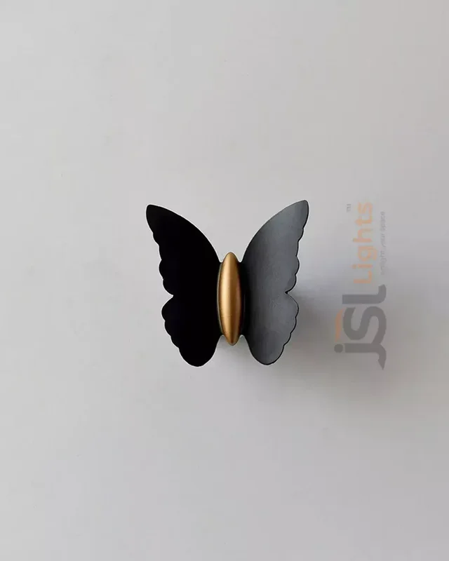 LX IL066 12W Black Butterfly Up Down Wall Light -