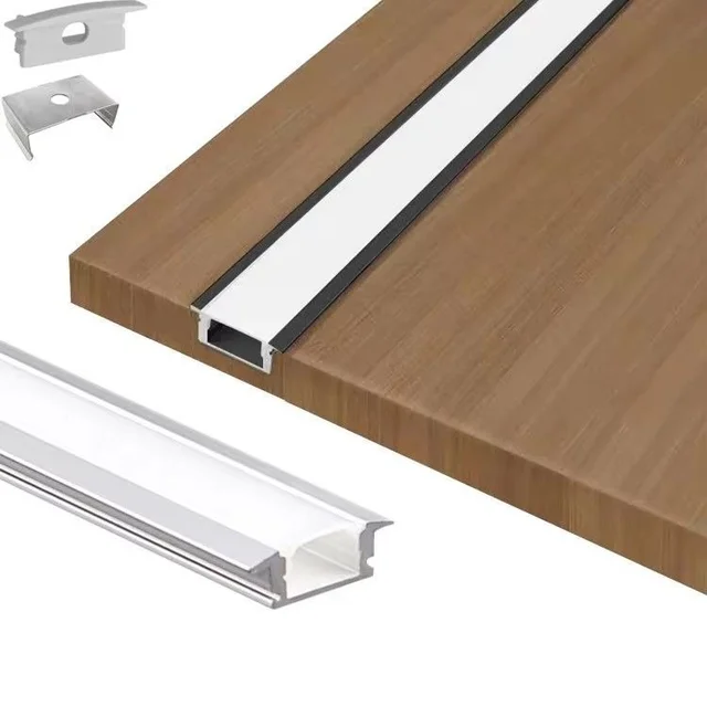 JSL LIGHT JSL 17x7mm Recessed Aluminium LED Profile 3 Meter | Pona Inch Profile Wholesale Price Delhi - LITE