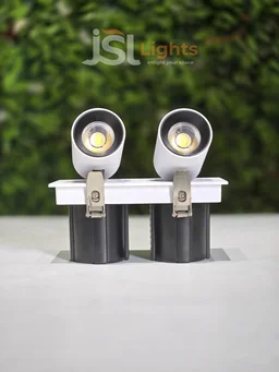 AP630 12X2W Double Recessed COB Downlight - ( Natural White ) White Finish Adjustable Twin Ceiling Focus Spotlight - 24W, 4000K, White