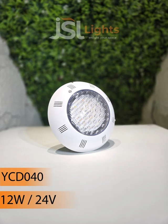 APRA YCD040 ABS-IMP Under Water 12W RGB Pool Led Light - 12W, RGB