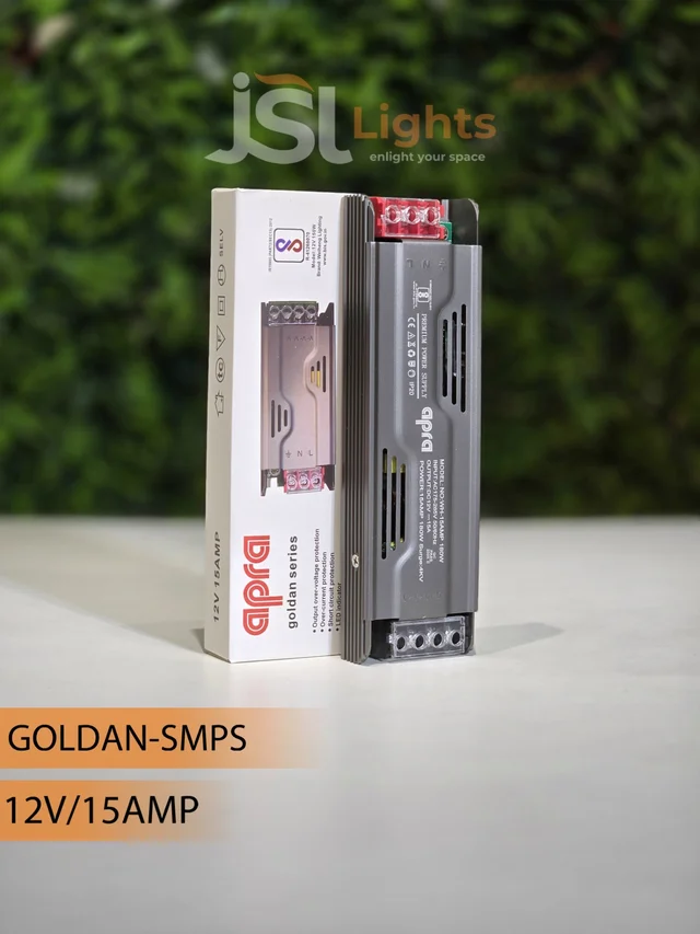 APRA LED APRA Golden Series 12V 60W Premium Power Supply – Constant Voltage LED Driver for Strips & Modules - 15Amp