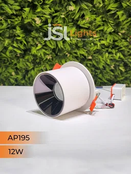 APRA AP195 12W White Recessed Cylindrical Downlight - 4000K
