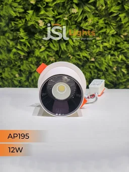 APRA AP195 12W White Recessed Cylindrical Downlight - 6000K