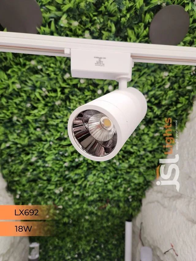 LX 692 18W LED Track Spotlight White Body - 18W, 3000K, White