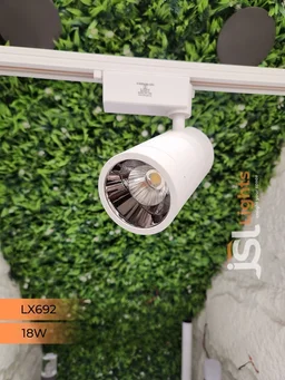 LX 692 18W LED Track Spotlight White Body - 18W, 3000K, White