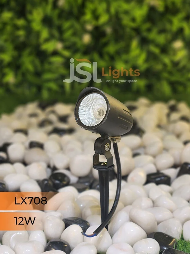 LX 708 12W LED Spike Garden Spot Light - 12W, GR